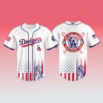 2025 Los Angeles Dodgers Independence Day 4th Of July Jersey