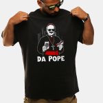 Da Pope Leo 14 Hot Dog Baseball Shirt
