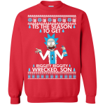Rick & Morty: Tis the Season to Get Riggity Riggity Wrecked Son Sweater