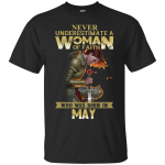 Rose red: Never underestimate a woman of faith who was born in May shirt, hoodie