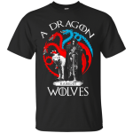 Game of Thrones: A dragon raised by Wolves shirt, tank, hoodie