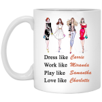 Sex and the City - Carrie Miranda Samantha Charlotte Mugs
