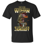 Never underestimate a woman of faith who was born in January shirt, hoodie