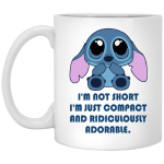Stitch: I'm not short I'm just compact and ridiculously adorable mugs