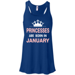 Princesses Are Born in January Shirt, Hoodie, Tank