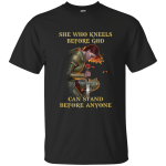 Rose Red: She who kneels before God can stand before anyone shirt, tank