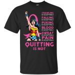 Wonder Woman breast cancer: quitting is not shirt, tank top, hoodie