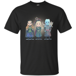 Game of Thrones: Jon Snow Daenerys Targaryen Night King chibi shirt