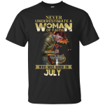 Rose red: Never underestimate a woman of faith who was born in July shirt, hoodie