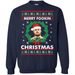 Conor Mcgregor Christmas Sweater, Shirt: Merry Fookin Xmas