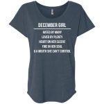 December girl hated by many loved by plenty shirt, tank top, hoodie