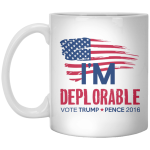 Deplorables mug/necklace: I'm Deplorable