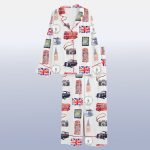 London Travel Satin Women's Pajama Set