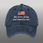She Loves Jesus And America Too Hat
