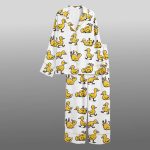Women's Funny Ducks Not All In a Row Sarcastic Mental Health Pajama Set