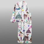 Women's Voyage A Paris Travel Pajama Set