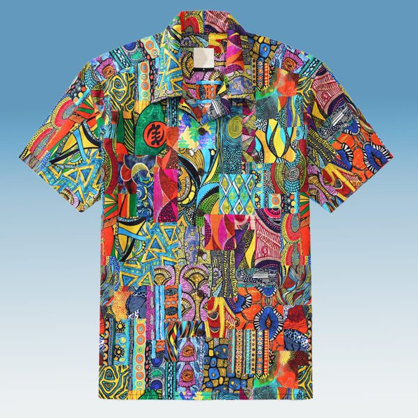 African Cultural Patterns Hawaiian Shirt