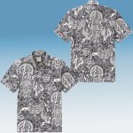 Ancient Egyptian Mythology Hieroglyphs Hawaiian Shirt