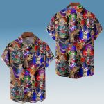 Cat Music Guitar Party Hawaiian Shirt