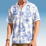 Cat Toile De Jouy Style Hawaiian Shirt