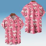 Cute Pig Pink Hawaiian Shirt