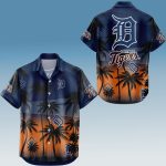 Detroit Tigers Night Beach Hawaiian Shirt