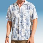 Dog Lovers Toile De Jouy Style Hawaiian Shirt