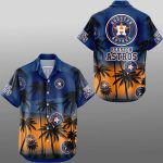 Houston Astros Vintage Night Coconut Tree Hawaiian Shirt