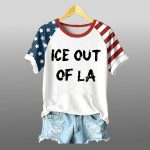 ICE Out Of LA Print Shirt