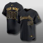 Kansas City Royals Gold Gothic Edition Custom Jersey