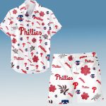 Philadelphia Phillies Tropical Pattern Hawaiian Shirt