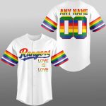 Texas Rangers Pride Night 2025 Jersey Custom Name