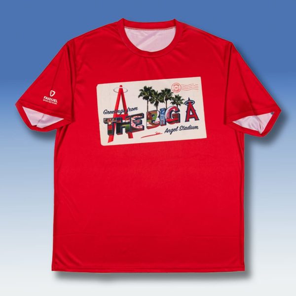 2025 Angels Baseball Postcard Shirt Giveaway 1