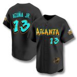Atlanta Braves Graffiti A-Town Black Edition Vapor Jersey