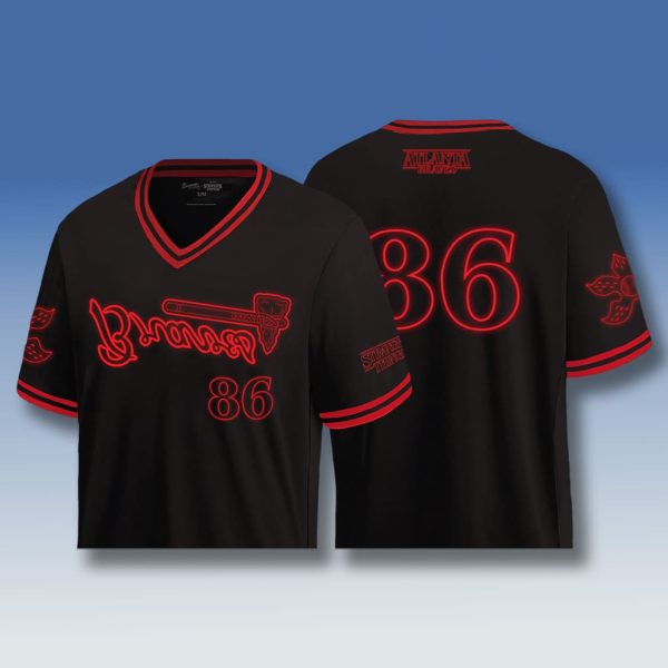 Atlanta Braves x Stranger Things 2025 Jersey Giveaway 1