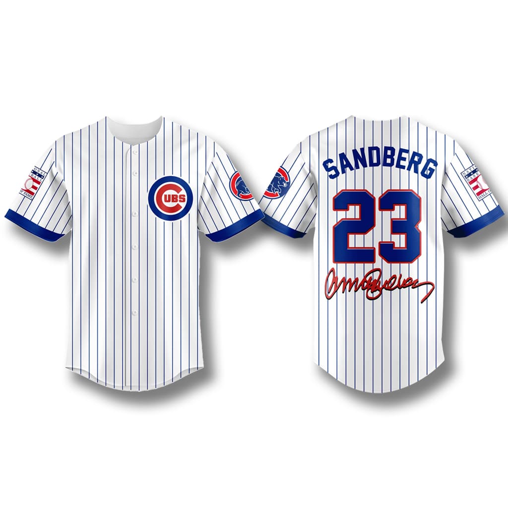 Ryne Sandberg #23 MLB Baseball Jersey – Chicago Cubs Button-Down