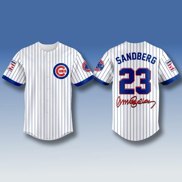 Chicago Cubs Ryne Sandberg 23 Signature Jersey
