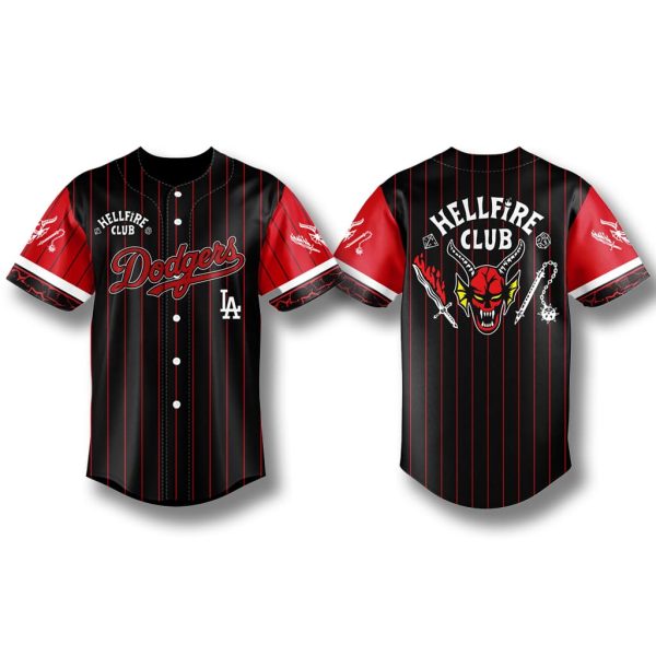 Dodgers Hellfire Club Stranger Things Jersey 2025 1