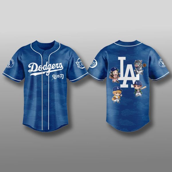 Dodgers Kimetsu no Yaiba Jersey 2025 1