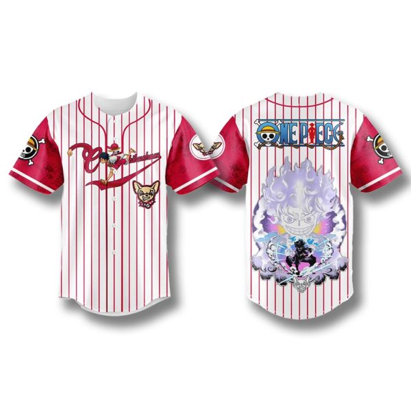 El Paso Chihuahuas x One Piece Straw Hat Luffy Jersey 2025 1