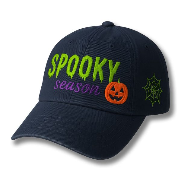Halloween Spooky Season Embroidered Hat 2