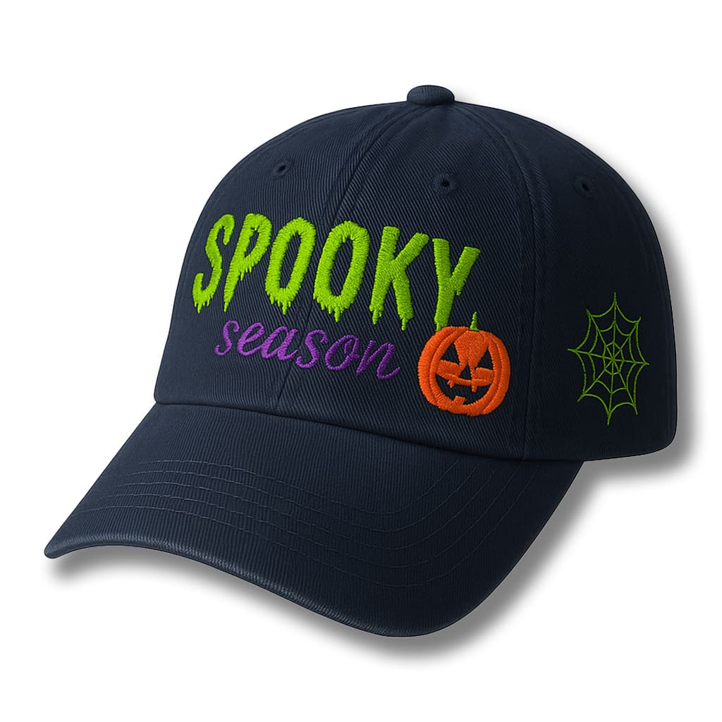 Halloween Spooky Season Embroidered Hat 2 Halloween Spooky Season Embroidered Hat 2