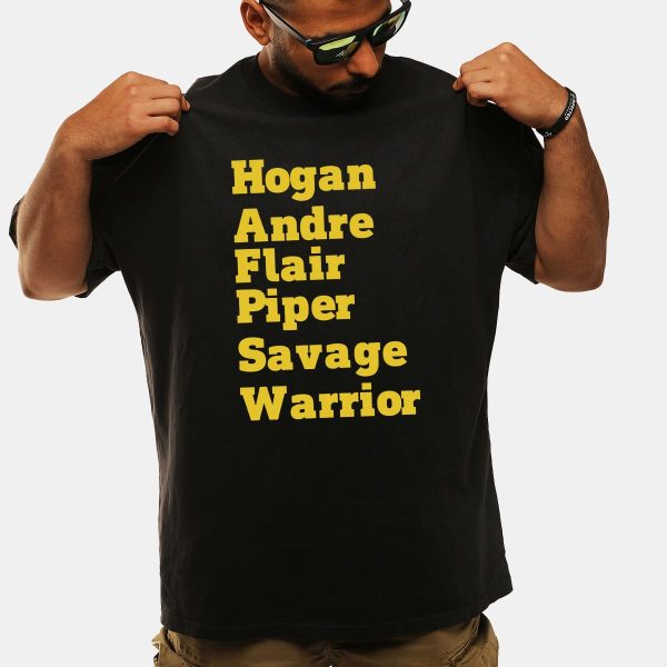 Hogan Andre Flair Piper Savage Warrior Shirt 1