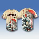 Houston Astros x Japan Cat Catzilla Jersey 2025