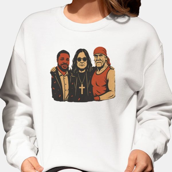 Hulk Hogan Ozzy Osbourne Malcolm Jamal Warner Shirt 3