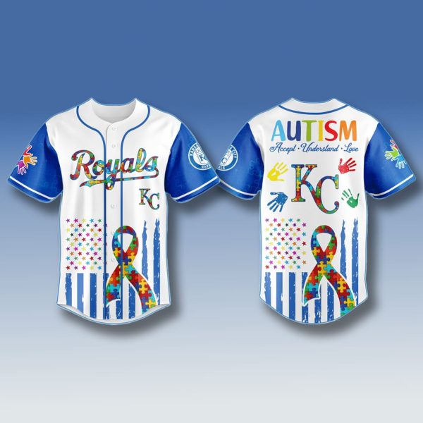 Kansas City Royals Autism Awareness Month Jersey 2025 1