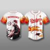 LA Dodgers Demon Slayer Kyojuro Rengoku Jersey 2025 1
