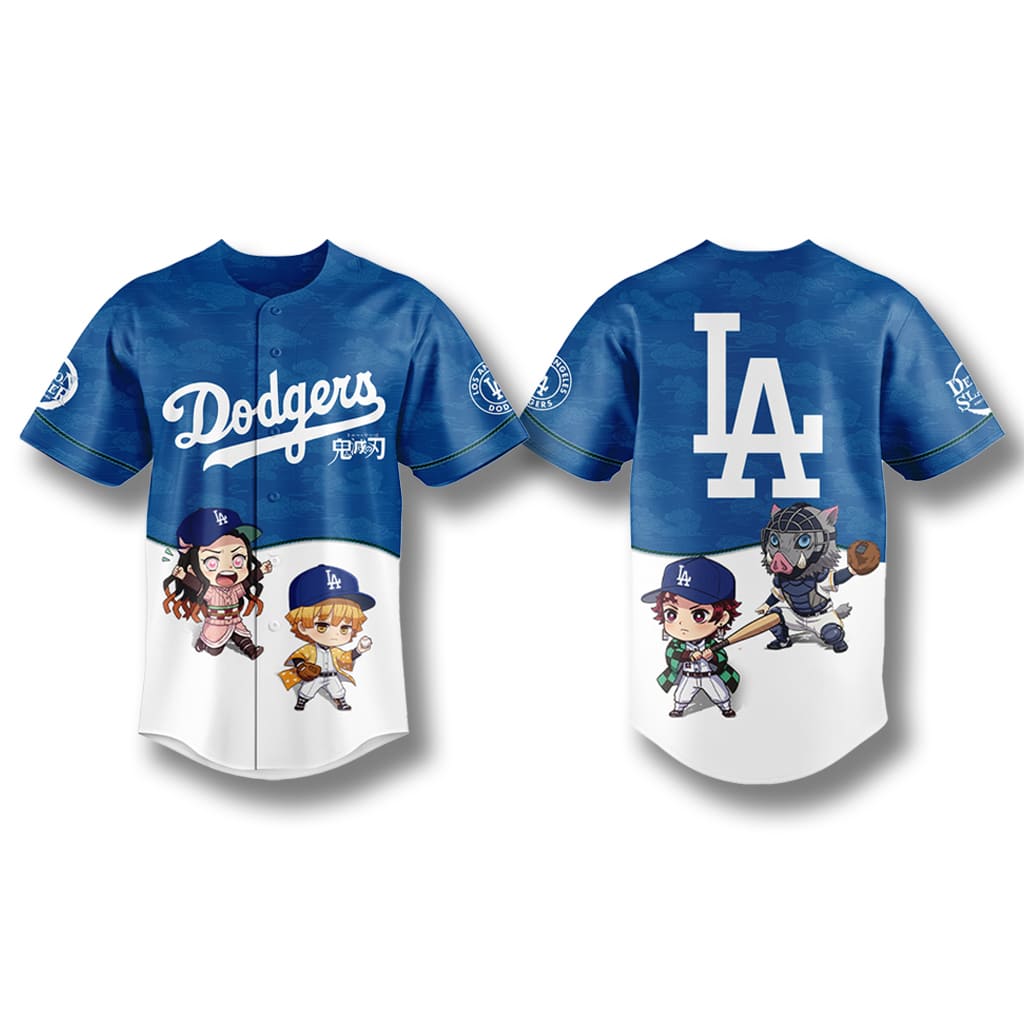 Los Angeles Dodgers x Demon Slayer Jersey 2025 Los Angeles Dodgers x Demon Slayer Jersey 2025
