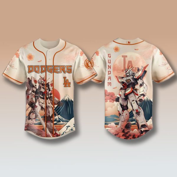 Los Angeles Dodgers x Gundam Jersey 2025 1