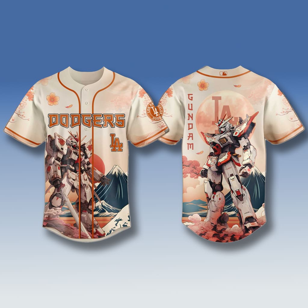 Los Angeles Dodgers x Gundam Jersey 2025 Los Angeles Dodgers x Gundam Jersey 2025